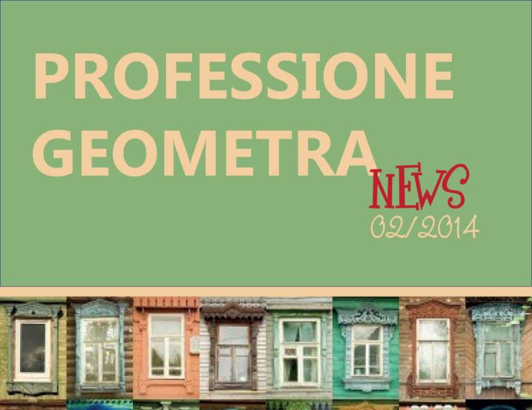 In rete il notiziario Professione Geometra””
