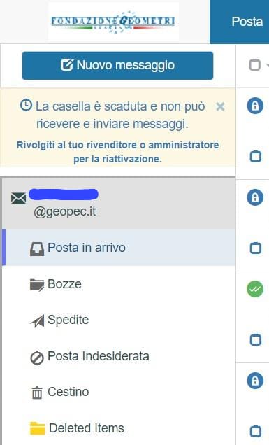 AVVISO IMPORTANTE – CASELLA PEC